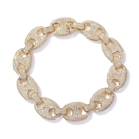 iced out gucci link bracelet|Gucci link to love.